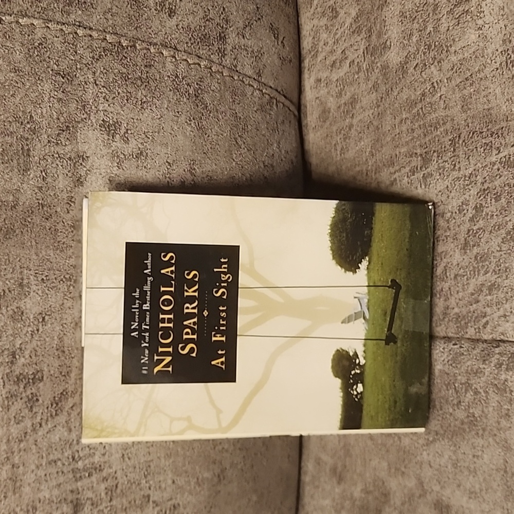 SALE⚡️Nicholas Sparks At First Sight Hard Cover Book